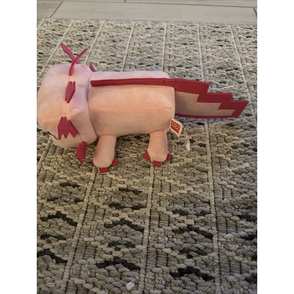 Mojang Minecraft Axolotl Plush Stuffed Animal Pink - Axolotl Plush Model NWOT - Picture 4 of 7